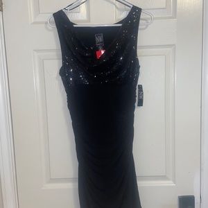 Black NightWay Sequin Dress Size 8
